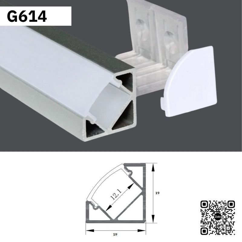 Thanh Nhôm Định Hình Lắp Góc 2 Mét | G614